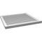 Ekena Millwork Vertical Surface Mount PVC Gable Vent: Functional, w/ 2"W x 2"P Brickmould Sill Frame, 32"W x 30"H GVPVE32X3003SF - alternate 5